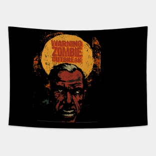 Warning Zombie Outbreak Tapestry