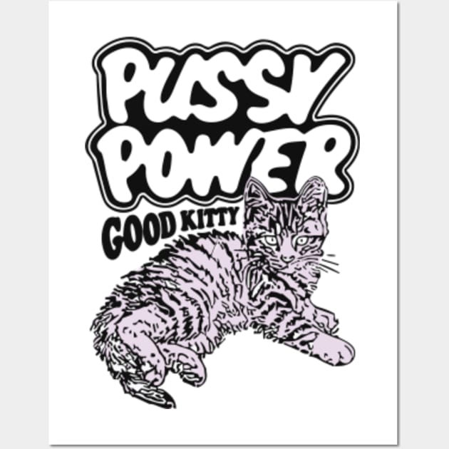 Pussy Power Good Kitty T Shirt - TheKingShirtS