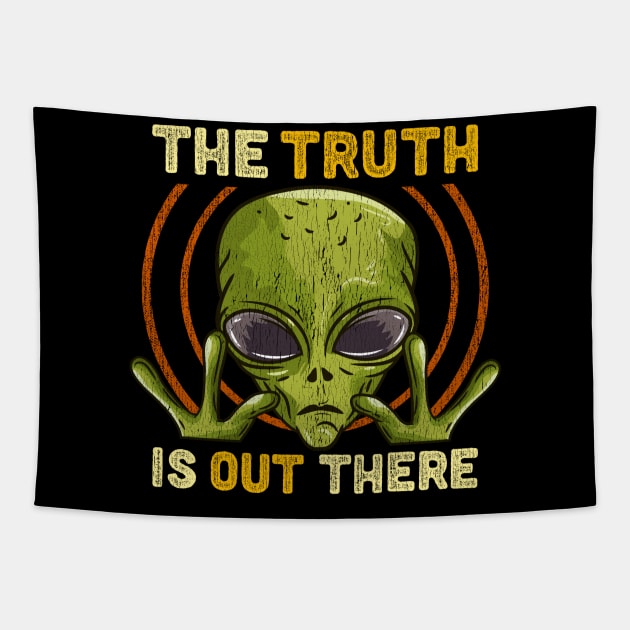 The Truth Is Out There - Martian Alien Gift Tapestry by biNutz