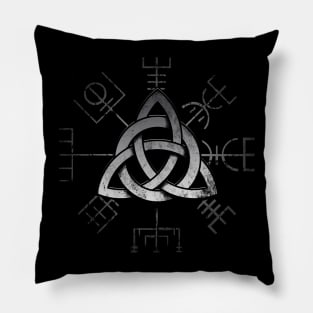 Triquetra und Vegvisir, Viking Symbol, Sign Pillow