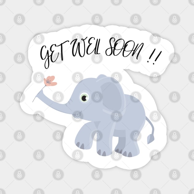 Get Well soon Magnet by PATTERN MAZE