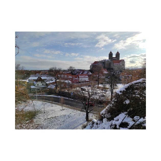 View of Schloßberg Quedlinburg by Gourmetkater