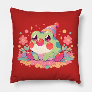 Cute Clown Frog Pillow