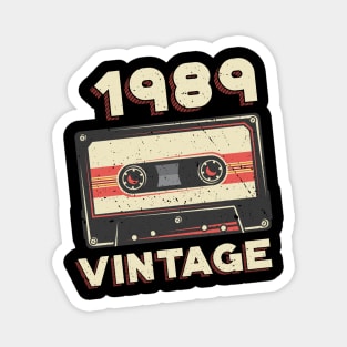 Vintage 1989 Retro Cassette Tape 31st Birthday Magnet