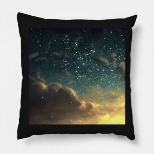 Starry Nightscape Pillow