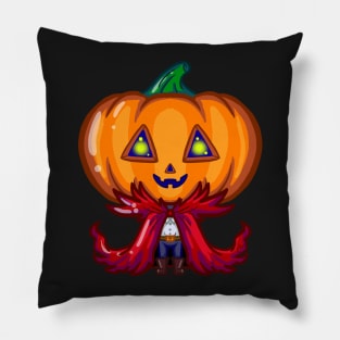 Cute little monster pumpkin head Pillow