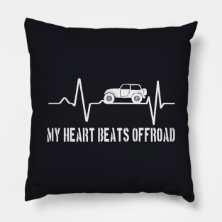 My Heart beats Offroad Off-Road Vehicle Pillow