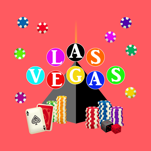 Las Vegas Pyramid and Poker Chips by Gravityx9