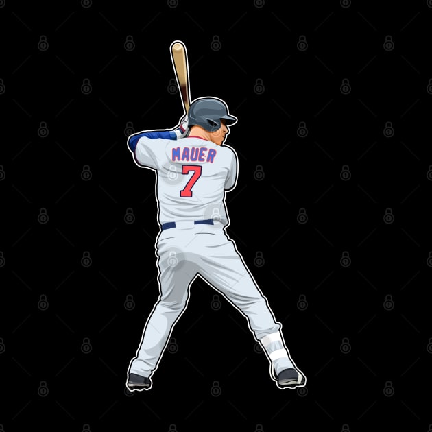 Joe Mauer #7 Bat Ready by RunAndGow