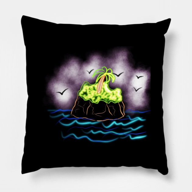 Island Pillow by Keen_On_Colors