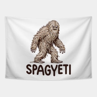 SpagYeti - The Noodle Monster Tapestry