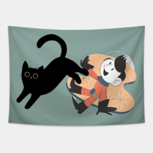 naughty cat funny gift Tapestry