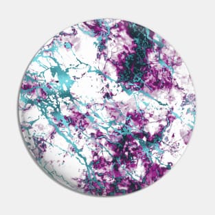 Marble Pattern Aesthetic Purple Blue Teal Pin