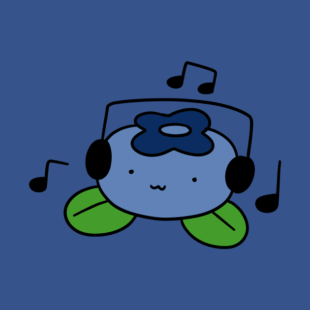 Bluberry with Headphones by saradaboru