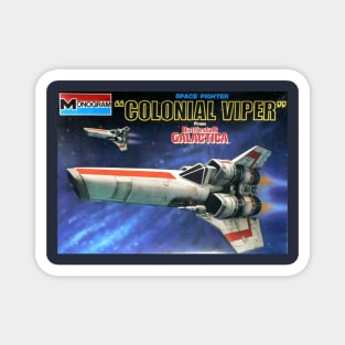 Vintage Model KIt Box Art - Battlestar Galactica Viper Magnet