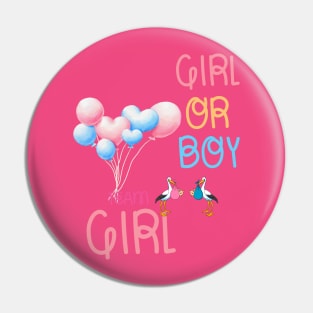 Boy or Girl, Team Girl Pin