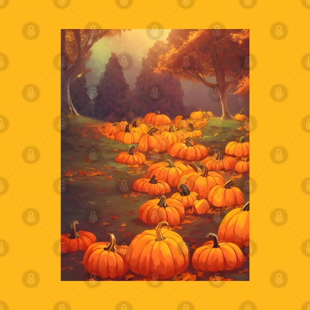 Shiny Pumpkin Spice in the Fall Pumpkin Patches in Mystical Forest by DaysuCollege