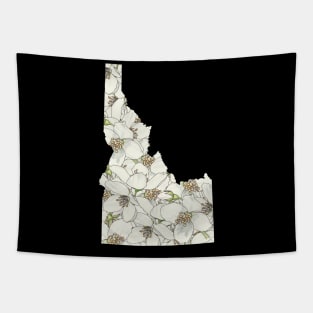 Idaho in Flowers Tapestry