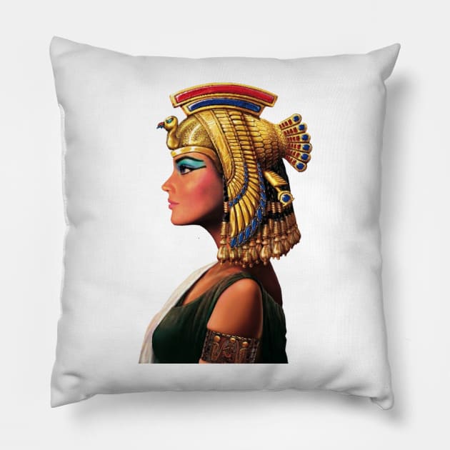 Ancient Egyptian Queen Pillow by Indranunik