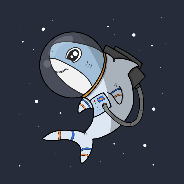 Cute Shark Astronaut by Christine_JN