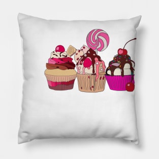 Loaded cupcakes Pillow