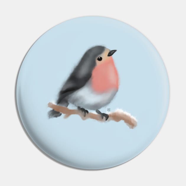 Robin the bird Pin by nasia9toska