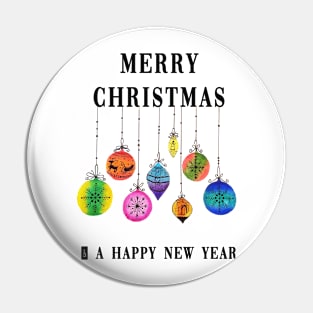 Christmas Bauble Card Pin