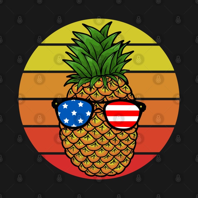 Patriotic Pineapple - 4th of July by DragonTees