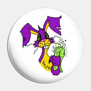 Mad Science Rabbit Pin