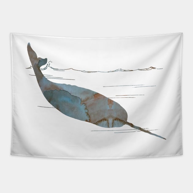 Narwhal Tapestry by BittenByErmines