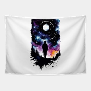 Abstract Watercolor Adventurer Tapestry
