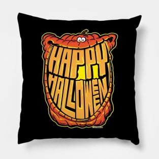 Halloween Grin Jack-O-Lantern Pillow