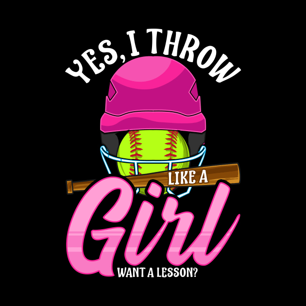 Funny Yes, I Throw Like a Girl Want a Lesson? by theperfectpresents