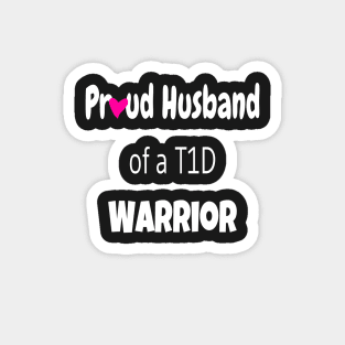 Copy of Copy of Copy of Proud Husband White Text Pink Heart Magnet