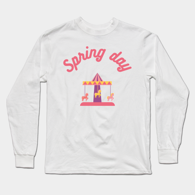 BTS spring day carousel pastel - Bts Spring Day - Long Sleeve T-Shirt |  TeePublic