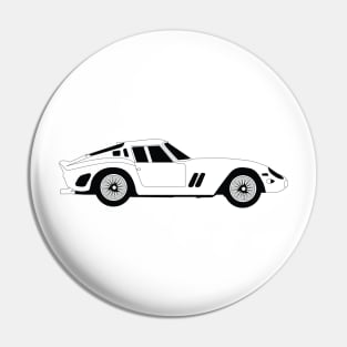 250 GTO Black Outline Pin