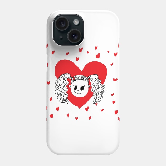 a cute and lovely girl Phone Case by zzzozzo