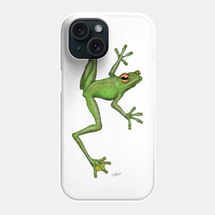 Frog, A greeninsh one Phone Case