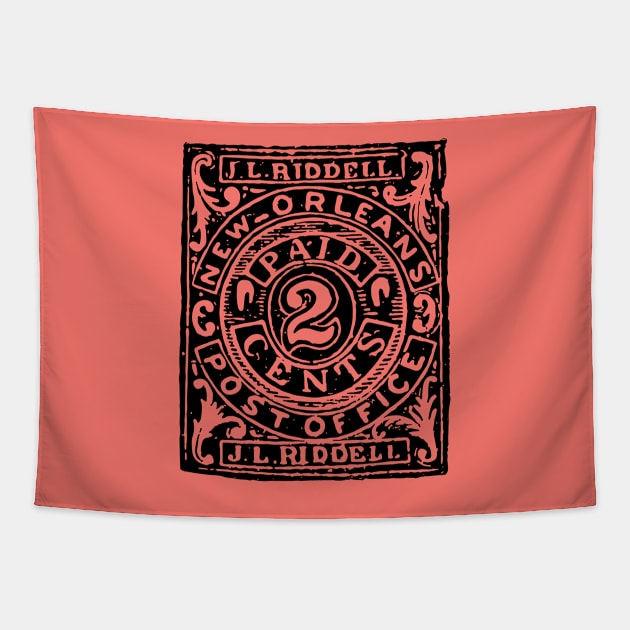 2 cent Stamp Tapestry by SpilloDesign