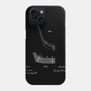 Hockey Stick Vintage Patent Drawing Phone Case