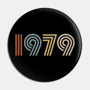 1979 Birth Year Retro Style Pin