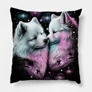 Samoyed Lovers Pillow