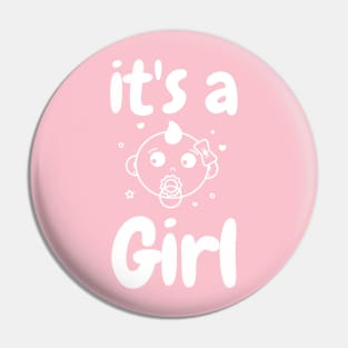 It's a Girl Pin