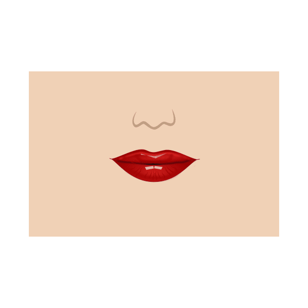 Lucious Red Lips by Art by Big Al