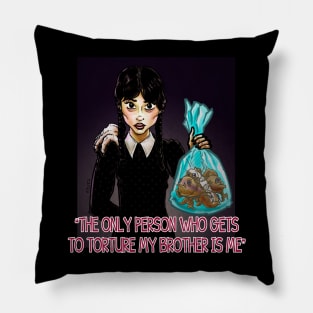 Wednesday Addams Quote Pillow