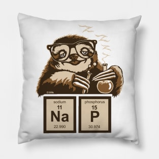 Chemistry Sloth Discovered Nap Pillow