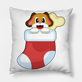 Dog Christmas Christmas socks Pillow