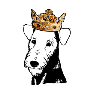 Airedale Terrier Dog King Queen Wearing Crown T-Shirt