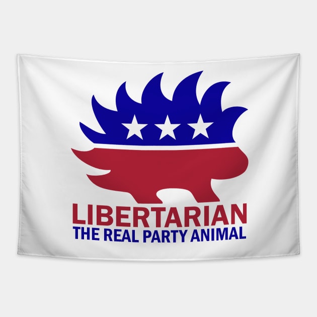 Libertarian - The Real Party Animal Tapestry by DWFinn