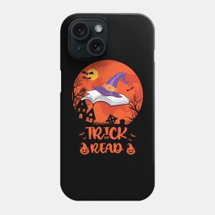 Trick or Read Librarian Book Lover Halloween Phone Case